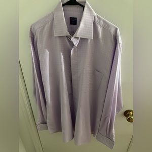 Lavender dress shirt by Modena. 16 1/2 size neck, 34-35 arm length